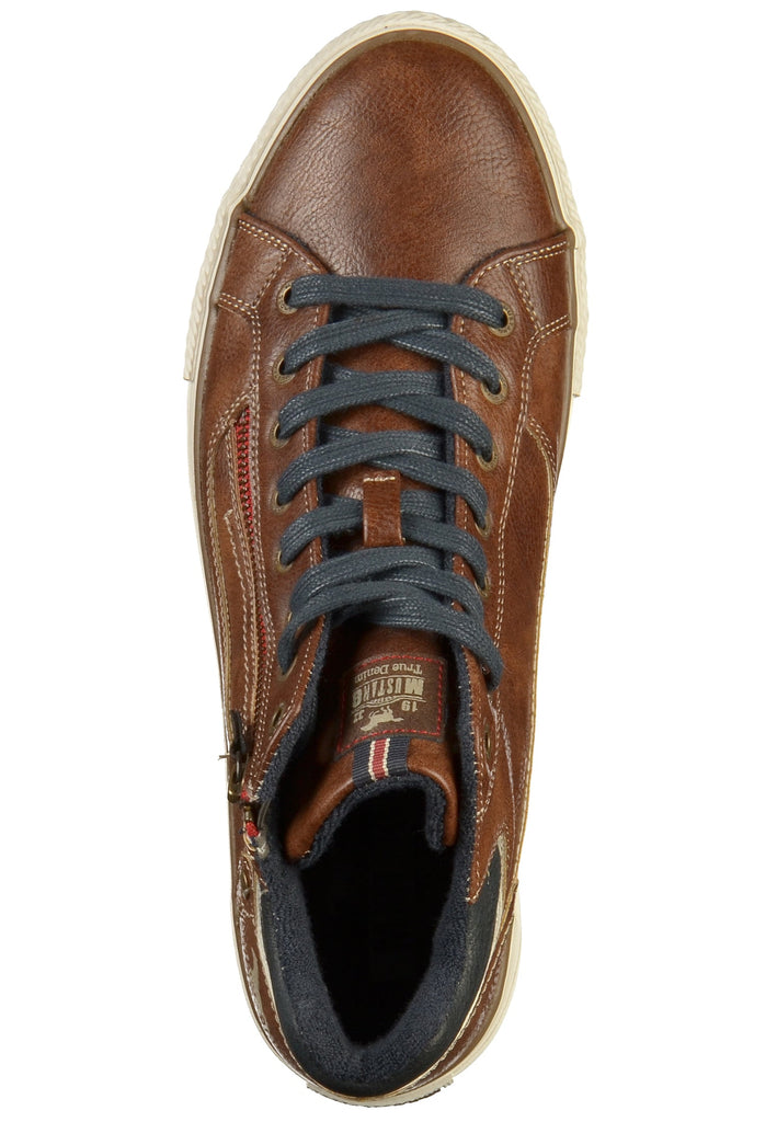 Mustang Sneaker Lederimitat Braun