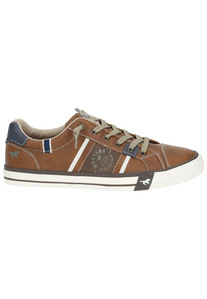 Mustang Sneaker Lederimitat Cognac