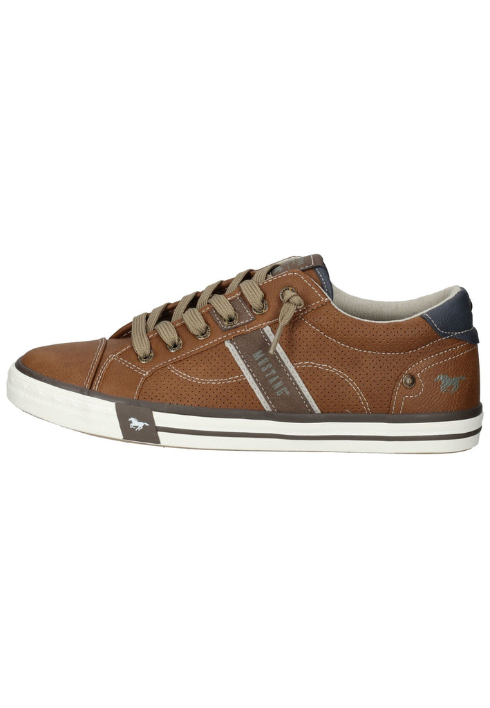 Mustang Sneaker Lederimitat Cognac