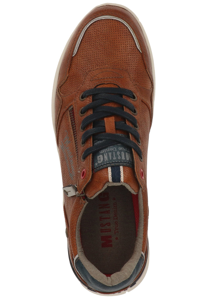 Mustang Sneaker Lederimitat Cognac