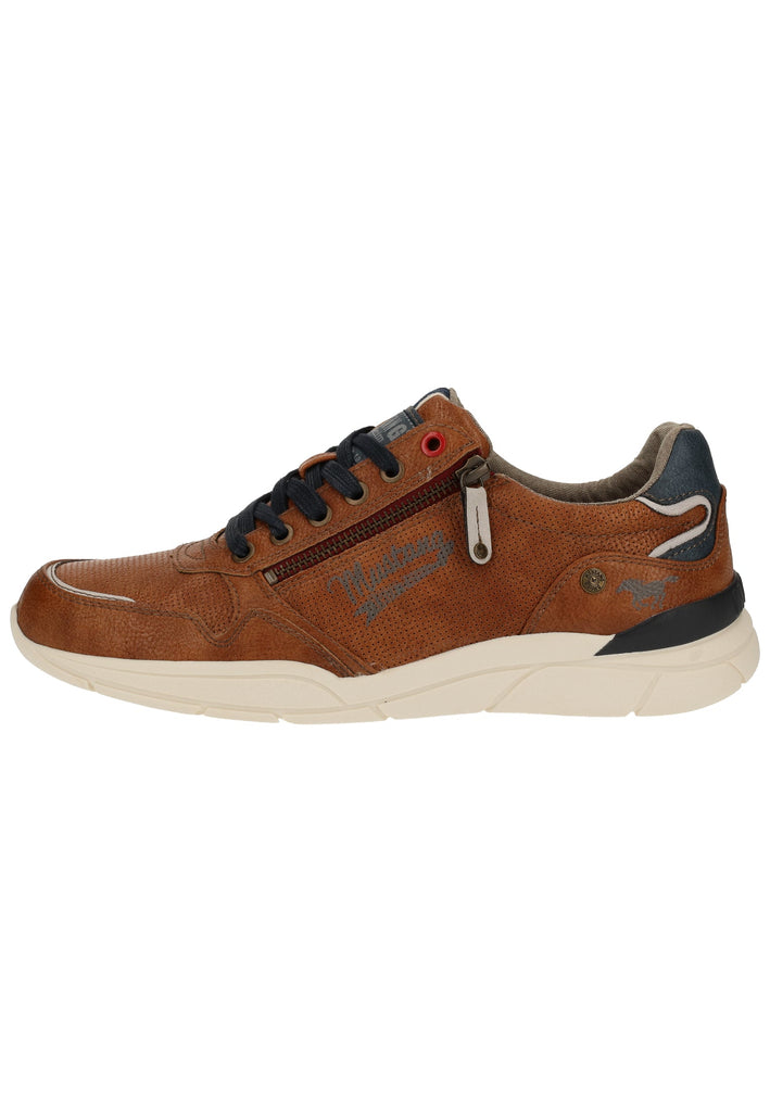Mustang Sneaker Lederimitat Cognac