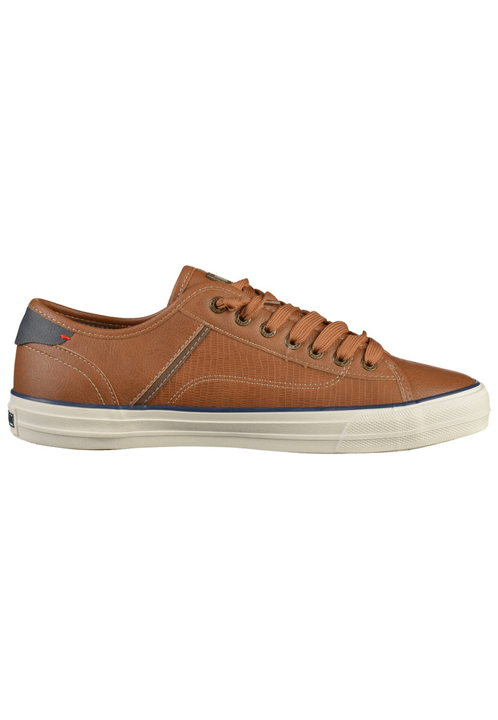 Mustang Sneaker Lederimitat Cognac