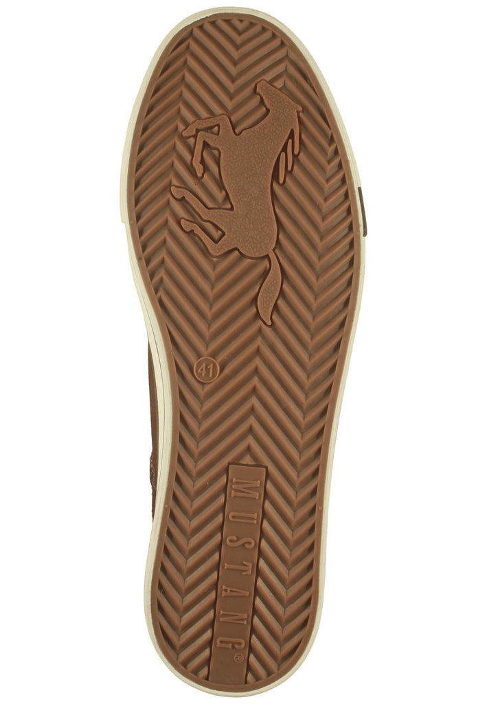Mustang Sneaker Lederimitat Cognac Warmfutter