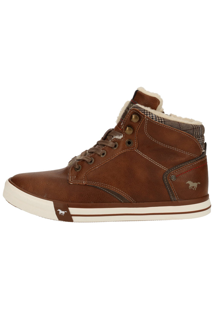 Mustang Sneaker Lederimitat Cognac Warmfutter
