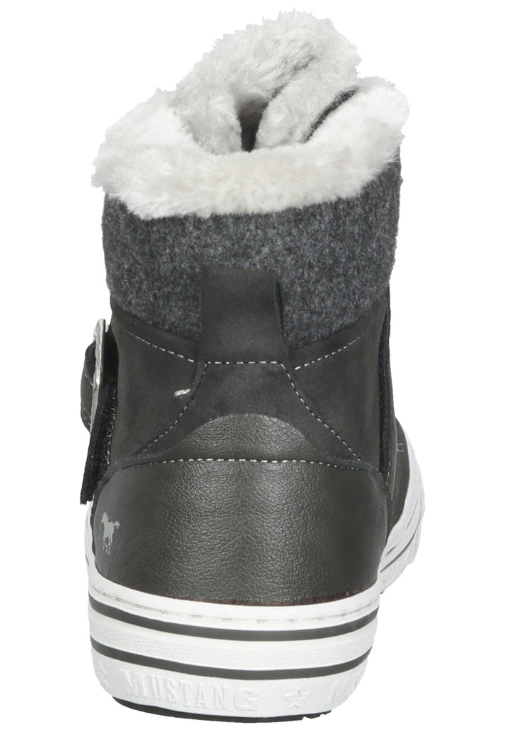 Mustang Sneaker Lederimitat Dunkelgrau Warmfutter