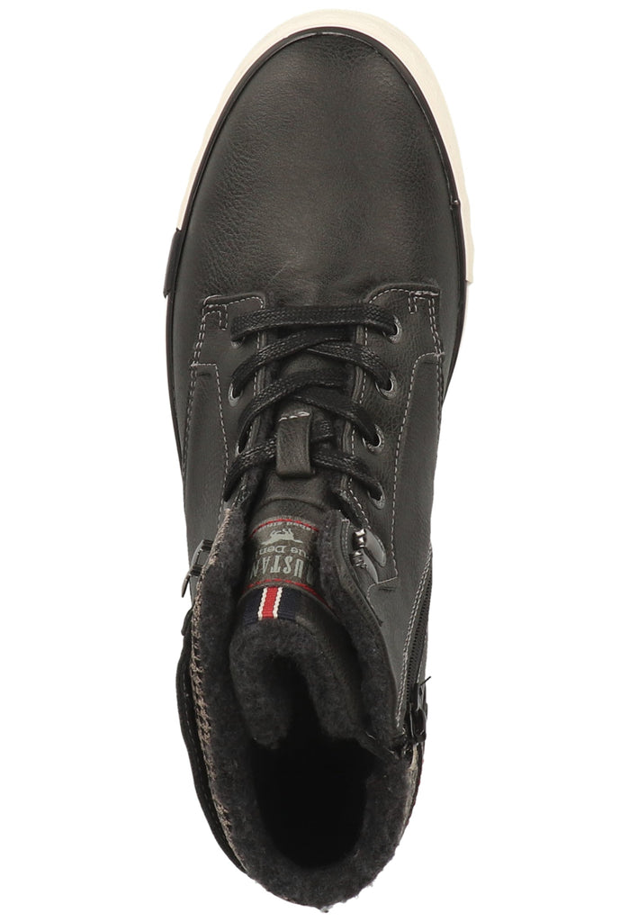 Mustang Sneaker Lederimitat Graphit Warmfutter