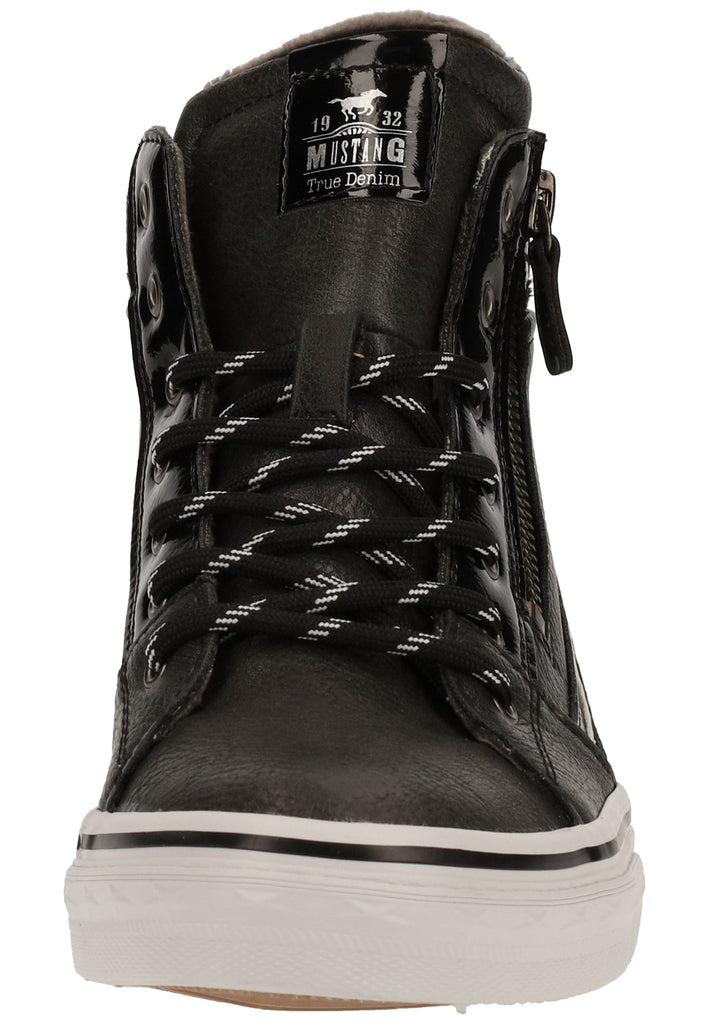 Mustang Sneaker Lederimitat Graphit Warmfutter