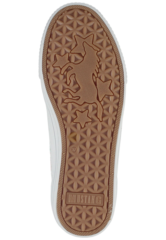 Mustang Sneaker Lederimitat Hellgrau