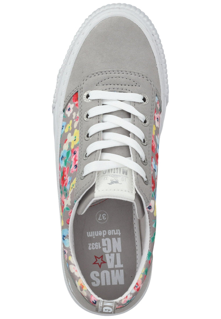 Mustang Sneaker Lederimitat Hellgrau
