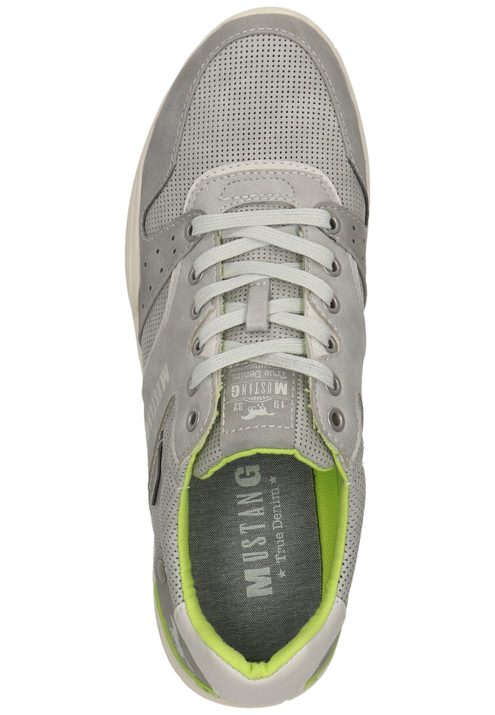 Mustang Sneaker Lederimitat Hellgrau
