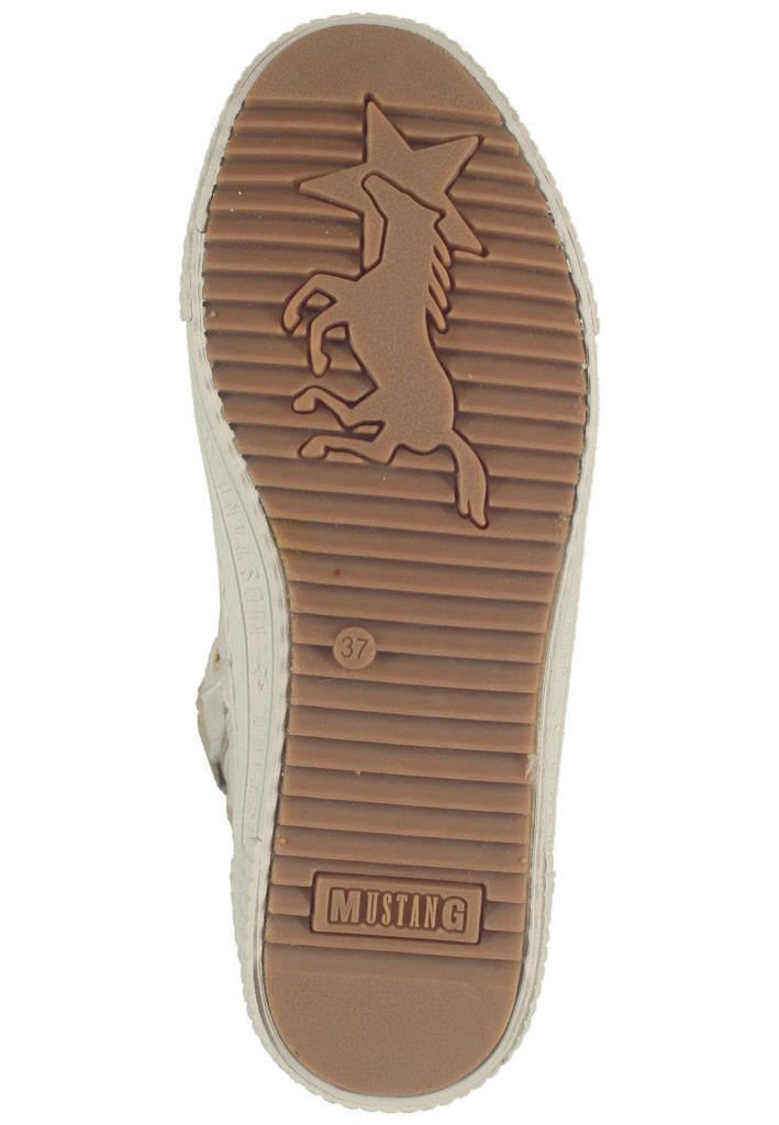 Mustang Sneaker Lederimitat Ivory Warmfutter