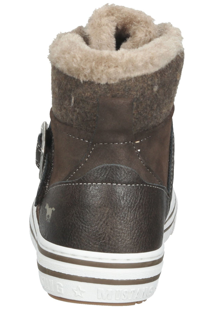 Mustang Sneaker Lederimitat Kaffee Warmfutter