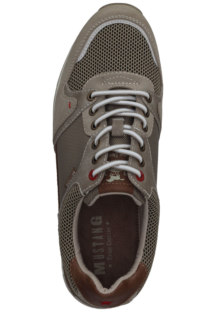 Mustang Sneaker Lederimitat/Mesh Beige