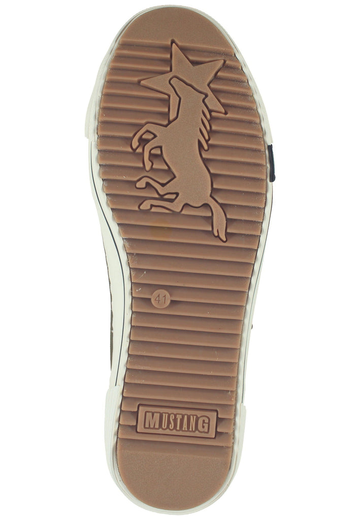 Mustang Sneaker Lederimitat Military
