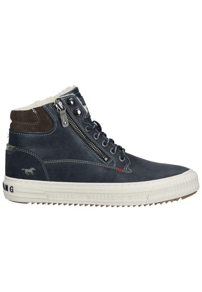 Mustang Sneaker Lederimitat Navy Warmfutter