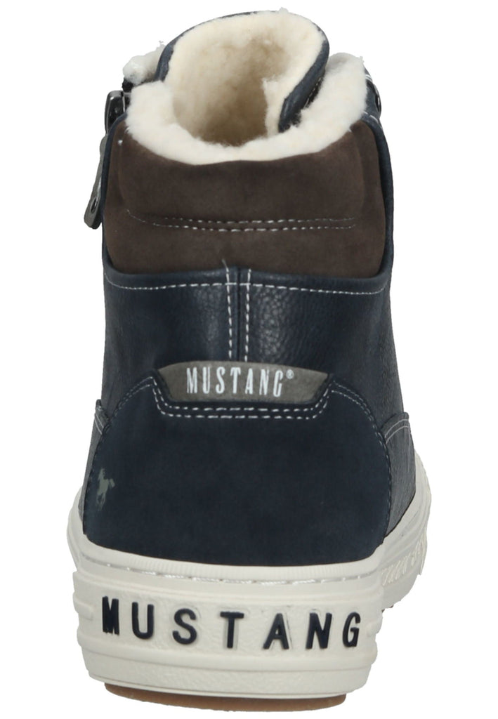 Mustang Sneaker Lederimitat Navy Warmfutter