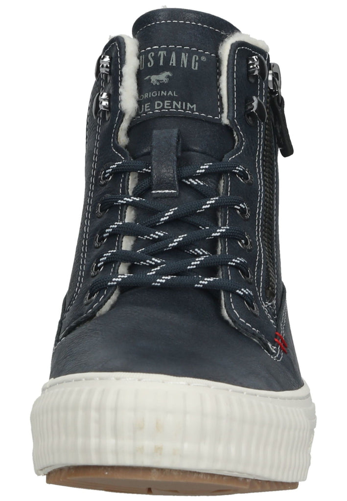 Mustang Sneaker Lederimitat Navy Warmfutter
