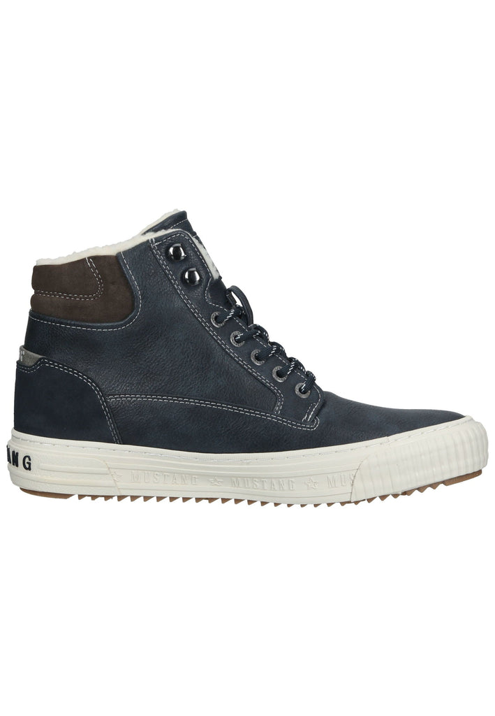 Mustang Sneaker Lederimitat Navy Warmfutter