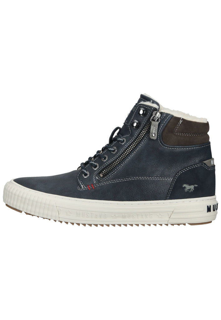 Mustang Sneaker Lederimitat Navy Warmfutter