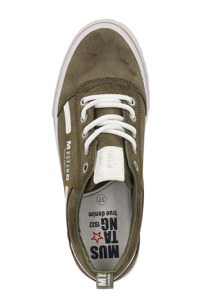 Mustang Sneaker Lederimitat Oliv
