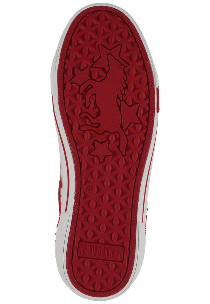 Mustang Sneaker Lederimitat Rot