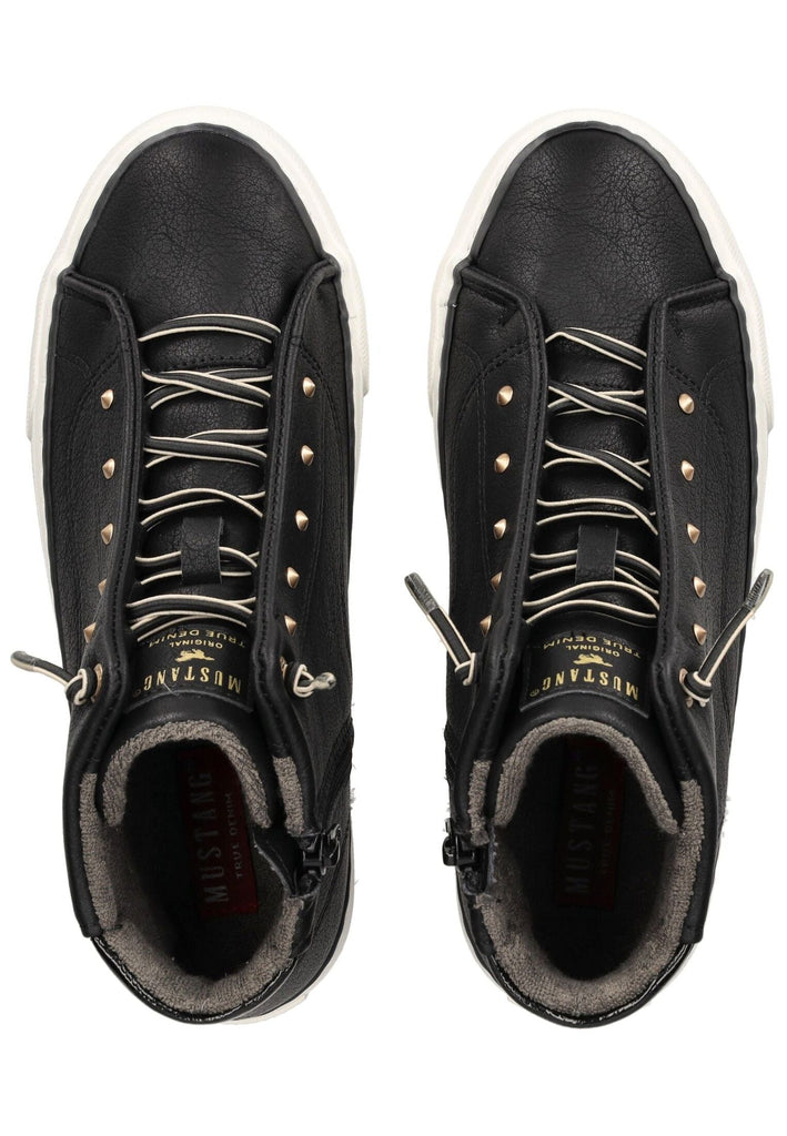 Mustang Sneaker Lederimitat Schwarz