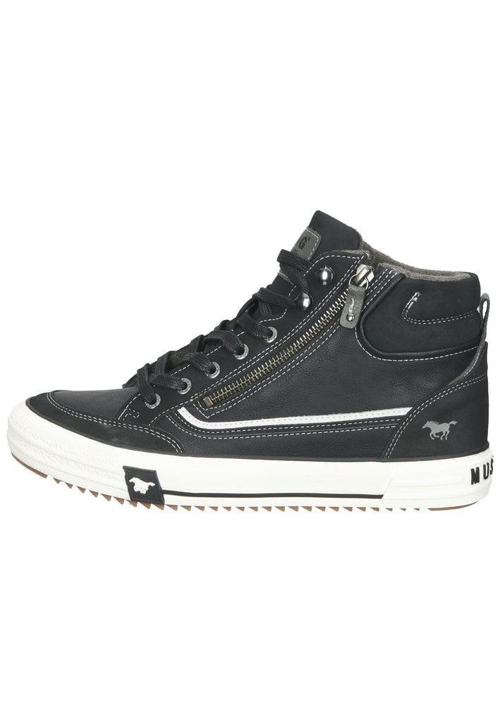 Mustang Sneaker Lederimitat Schwarz