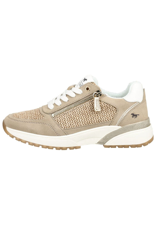 Mustang Sneaker Lederimitat/Textil Beige