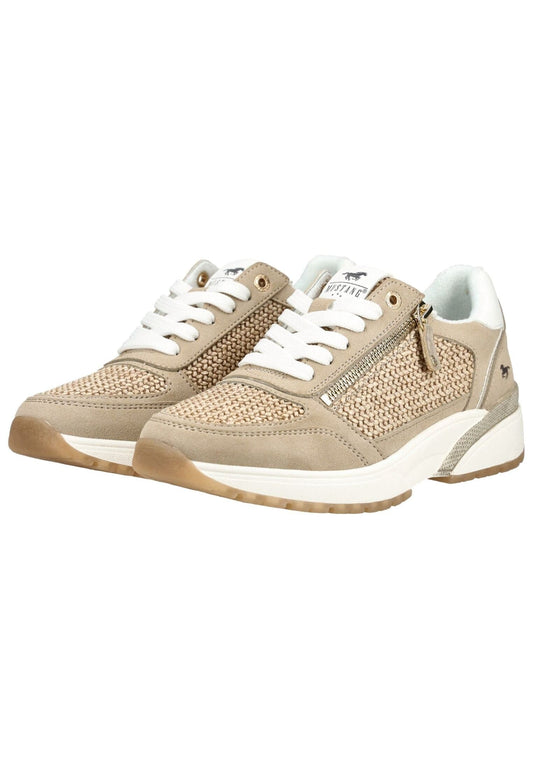 Mustang Sneaker Lederimitat/Textil Beige