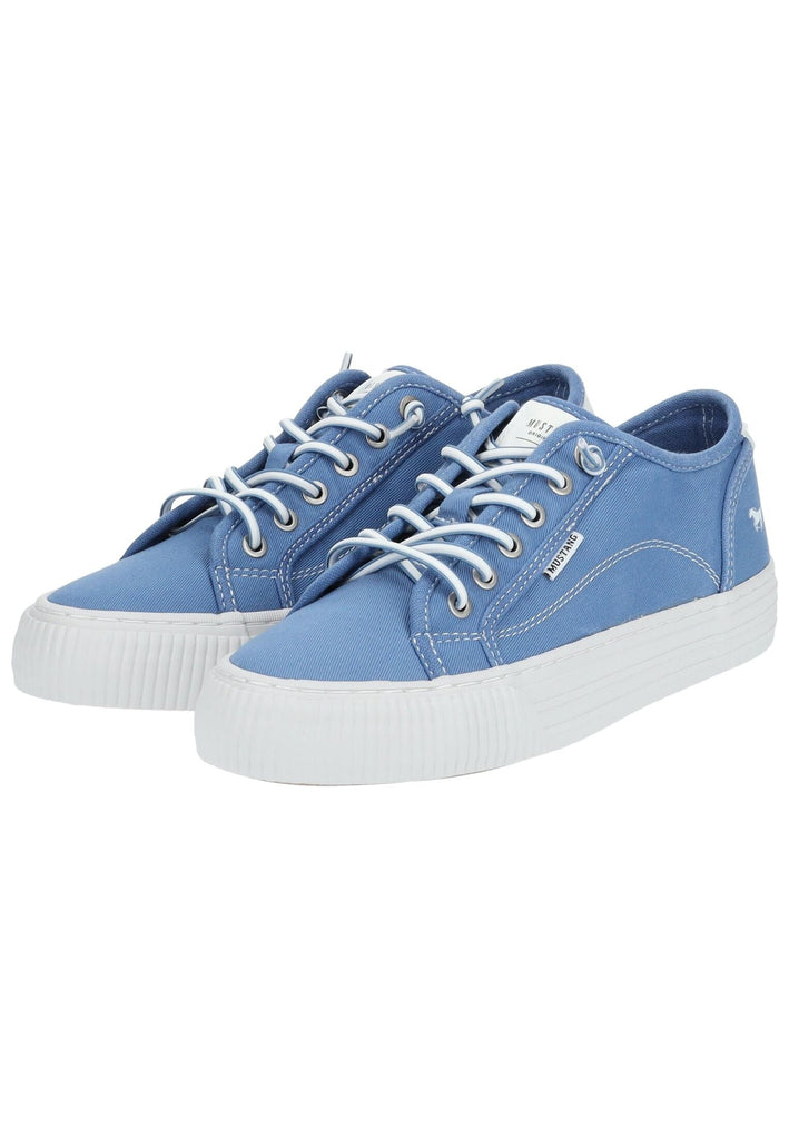 Mustang Sneaker Lederimitat/Textil Blau