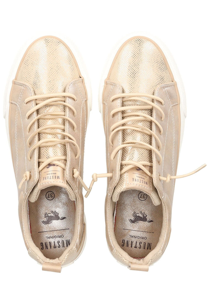Mustang Sneaker Lederimitat/Textil Champagner