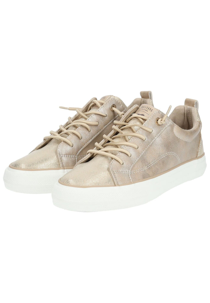 Mustang Sneaker Lederimitat/Textil Champagner