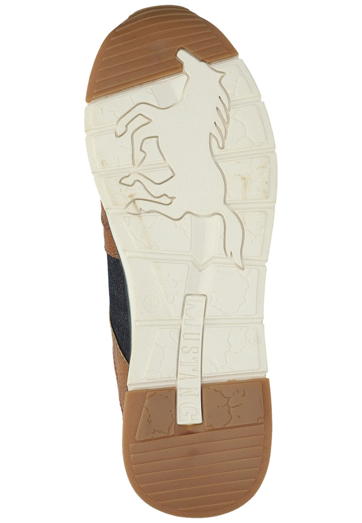 Mustang Sneaker Lederimitat/Textil Cognac