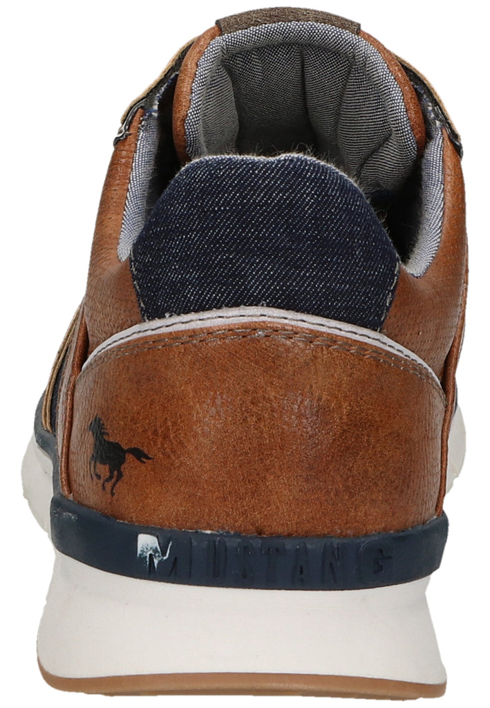 Mustang Sneaker Lederimitat/Textil Cognac