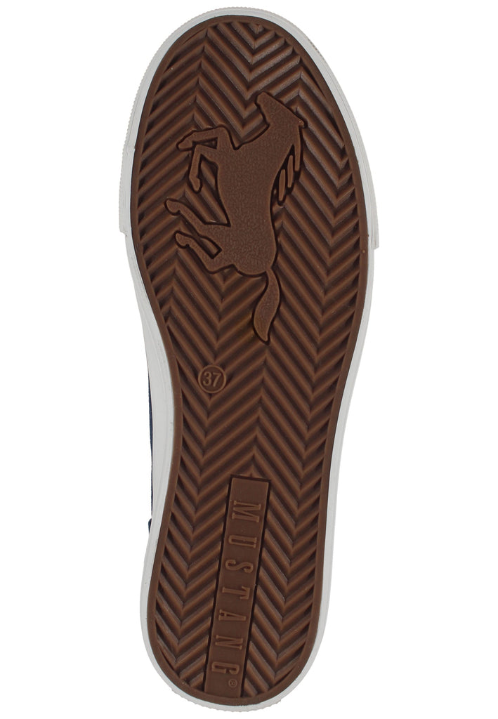 Mustang Sneaker Lederimitat/Textil Dunkelblau