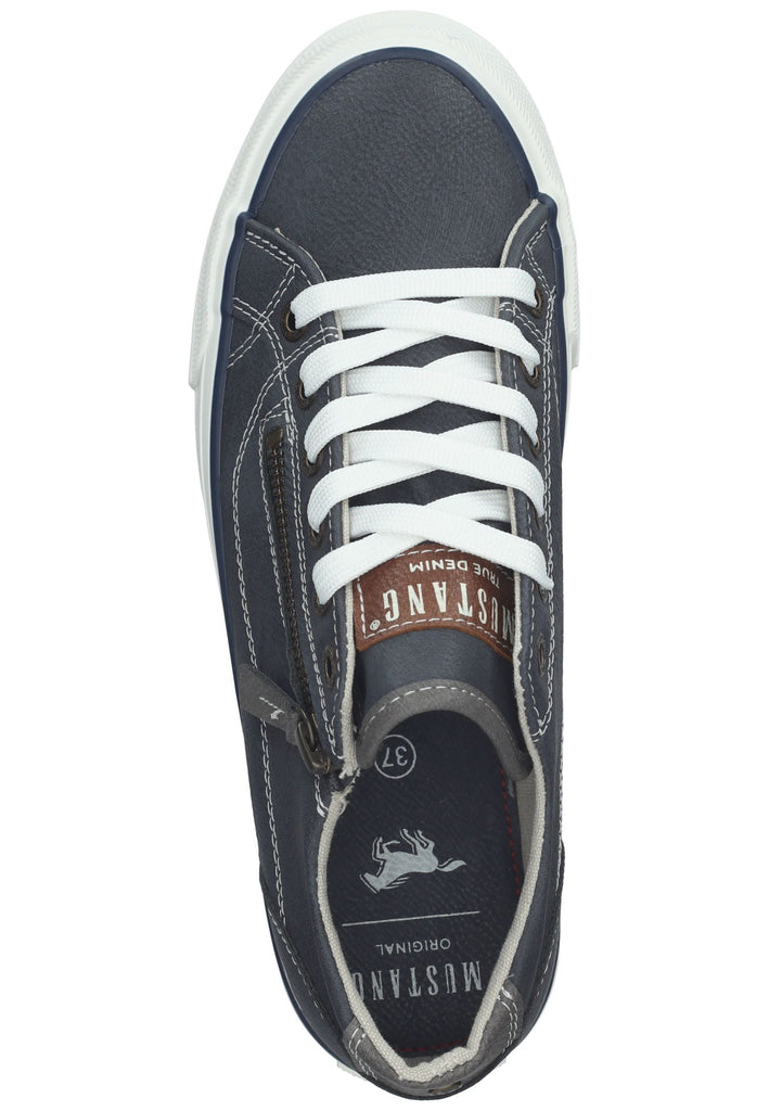 Mustang Sneaker Lederimitat/Textil Dunkelblau