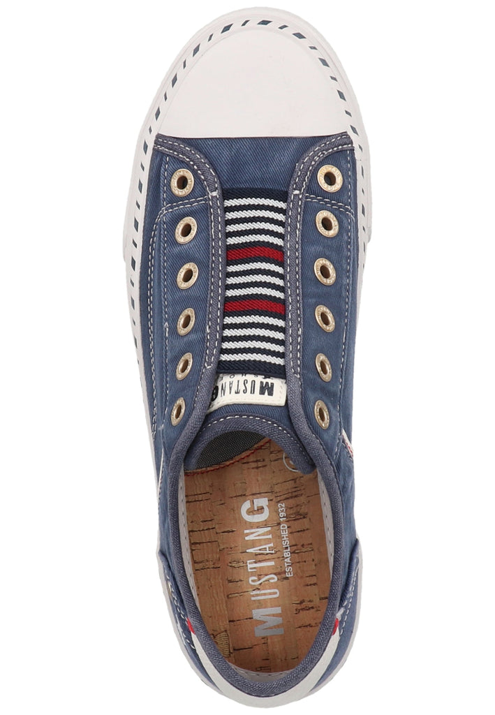 Mustang Sneaker Lederimitat/Textil Dunkelblau