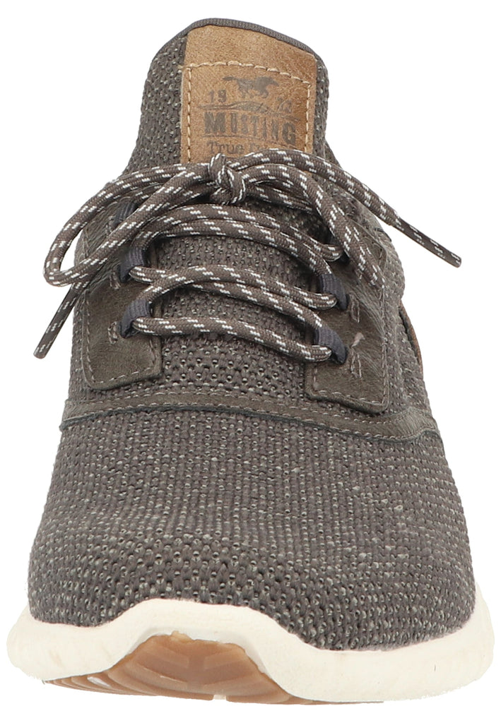 Mustang Sneaker Lederimitat/Textil Dunkelgrau