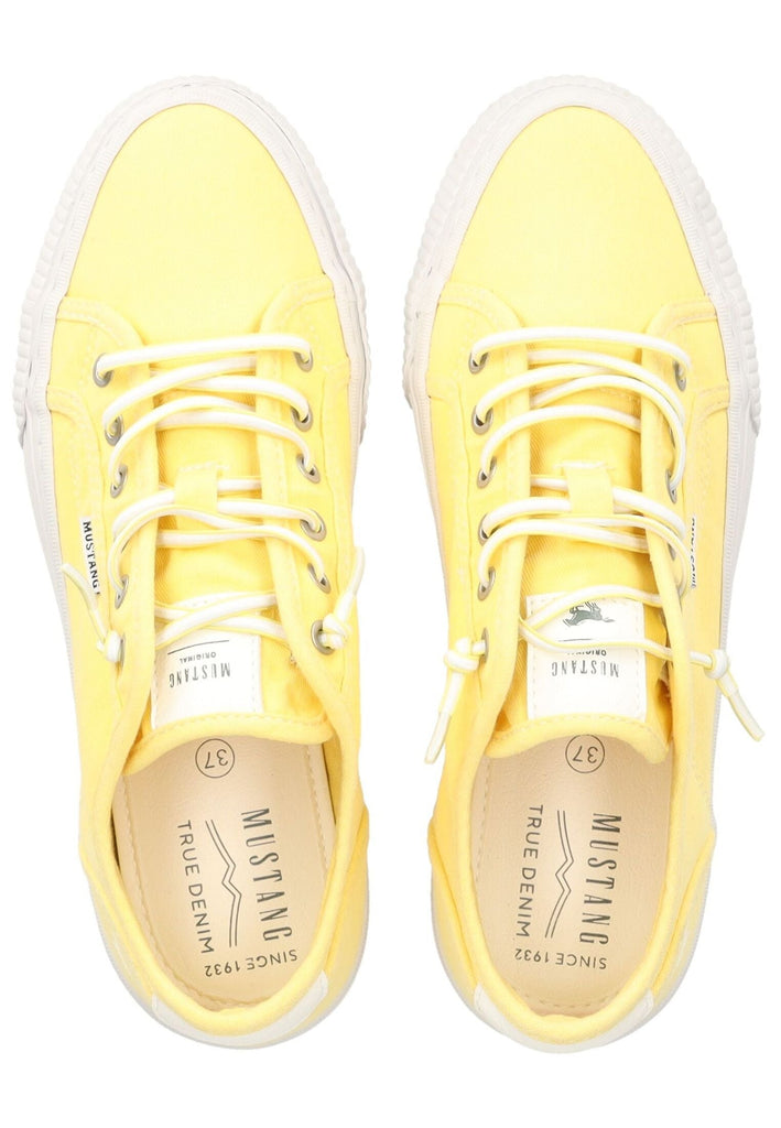 Mustang Sneaker Lederimitat/Textil Gelb
