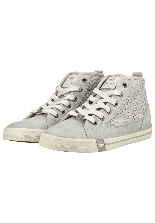 Mustang Sneaker Lederimitat/Textil Grau