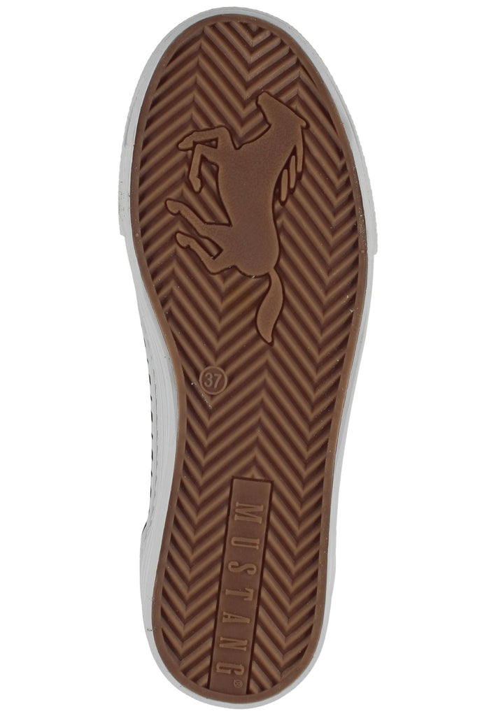 Mustang Sneaker Lederimitat/Textil Grün/Grau