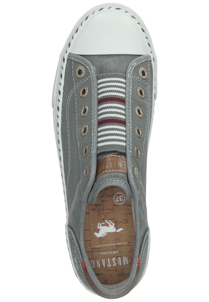 Mustang Sneaker Lederimitat/Textil Grün/Grau