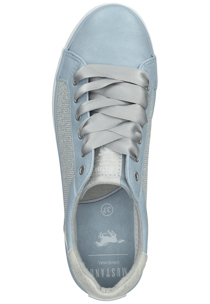 Mustang Sneaker Lederimitat/Textil Hellblau
