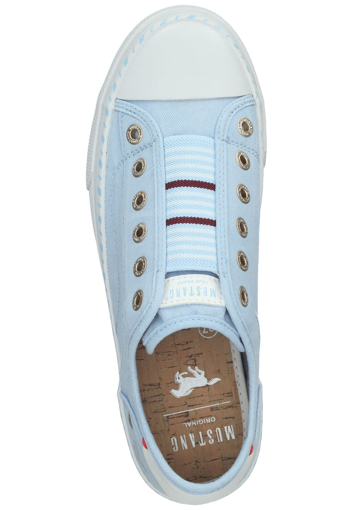 Mustang Sneaker Lederimitat/Textil Hellblau