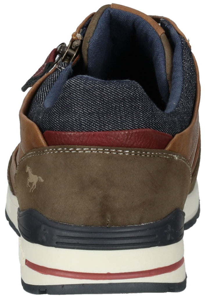 Mustang Sneaker Lederimitat/Textil Hellbraun