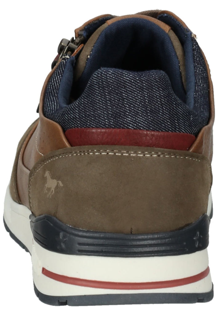 Mustang Sneaker Lederimitat/Textil Hellbraun