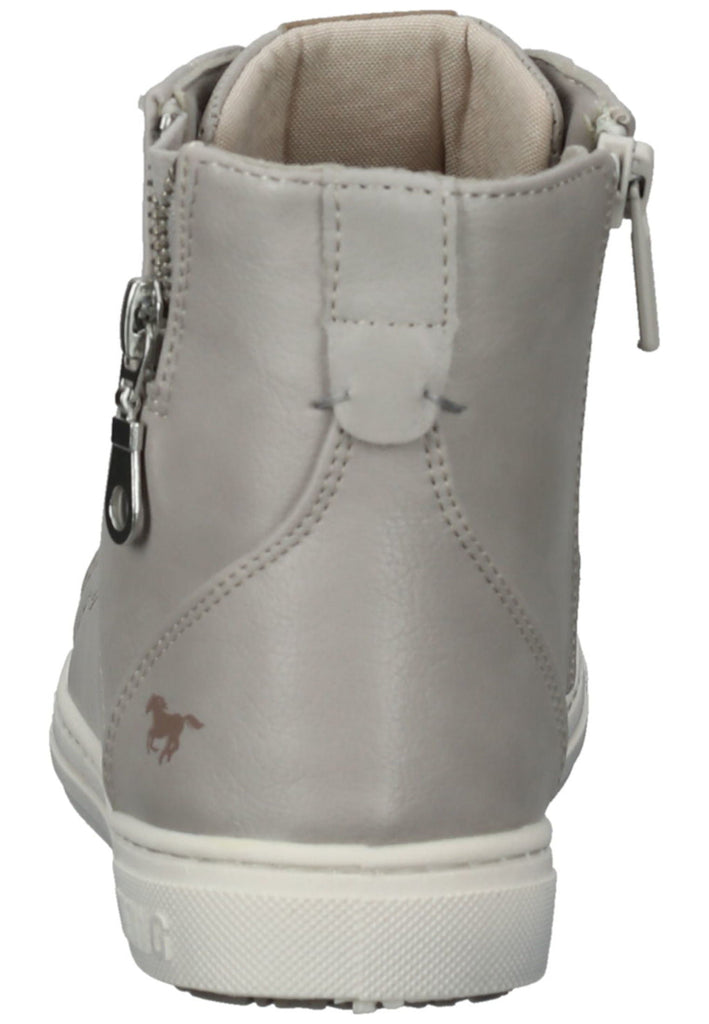Mustang Sneaker Lederimitat/Textil Hellgrau