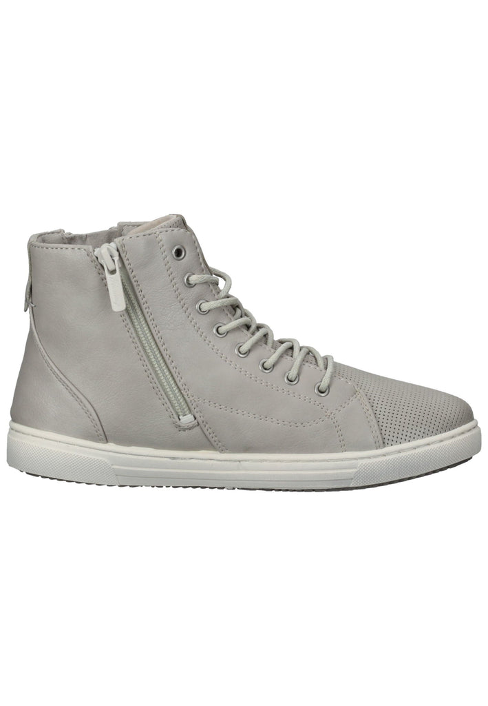 Mustang Sneaker Lederimitat/Textil Hellgrau