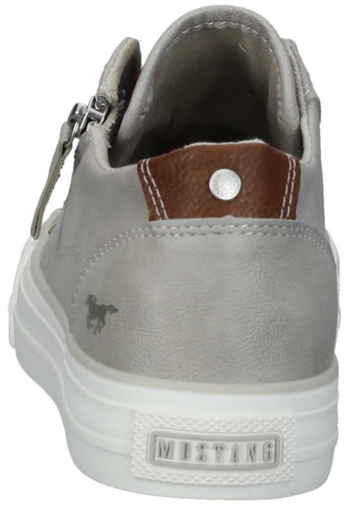 Mustang Sneaker Lederimitat/Textil Hellgrau