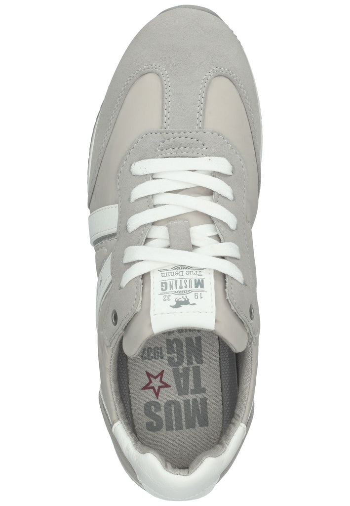 Mustang Sneaker Lederimitat/Textil Hellgrau